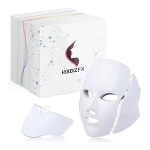 HXDZFX LED Facial Light Therapy Mask - White